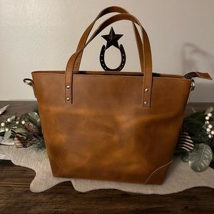 Montana Hudson full grain leather large tote computer bag